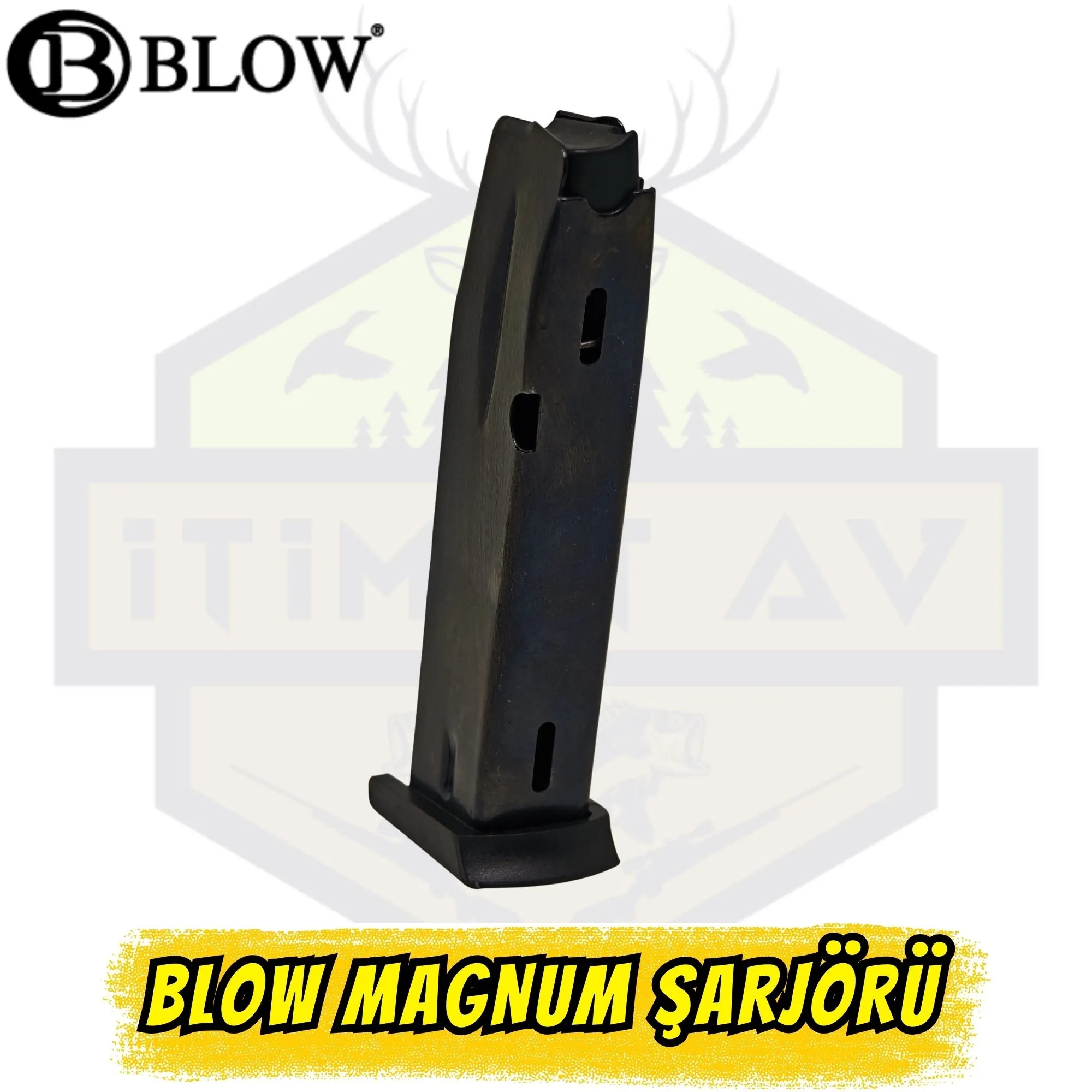 Blow Magnum Kuru Sıkı Tabanca Şarjörü - 14+1 Kapasiteli Siyah