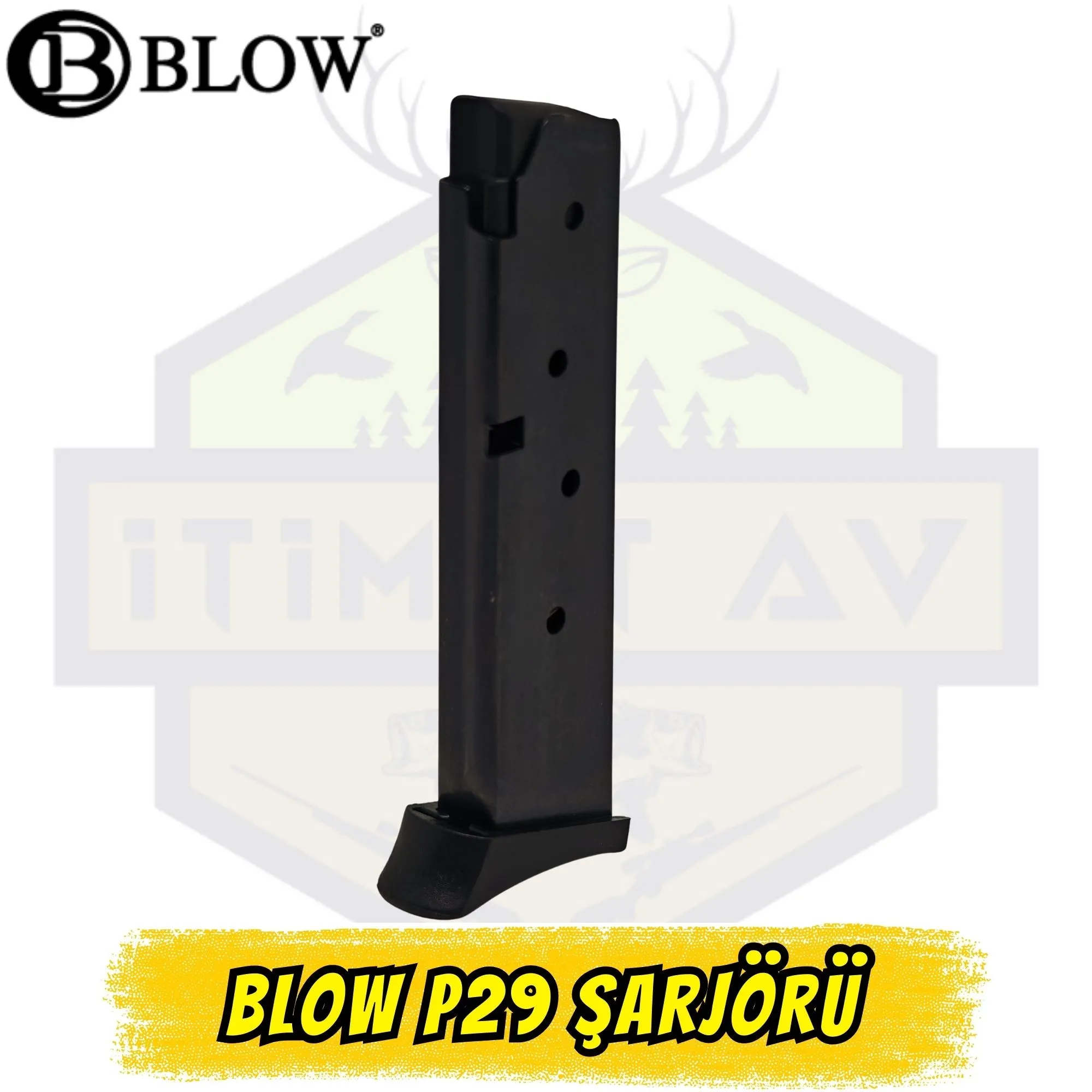 Blow P29 Kurusıkı Tabanca Yedek Şarjörü (7+1 Kapasite)