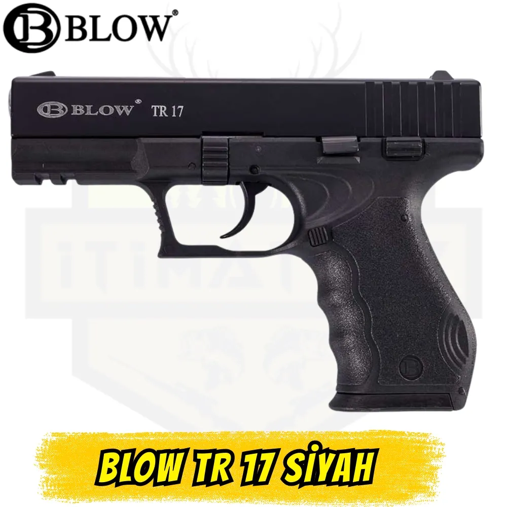 Blow TR 17 Kurusıkı Ses Tabancası - Siyah (Tam Boy Taktik Tasarım)