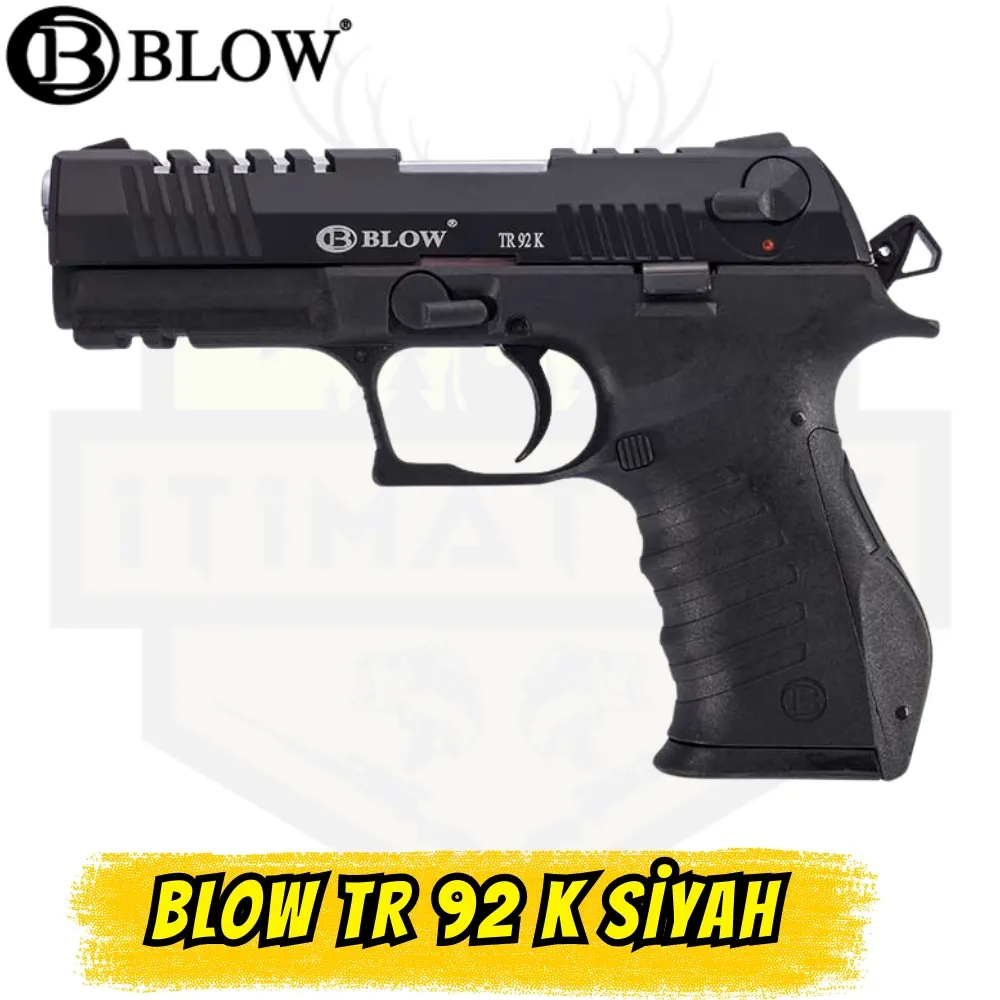 Blow TR 92 K Kurusıkı Ses Tabancası - Siyah (Yüksek Kapasiteli Kompakt)