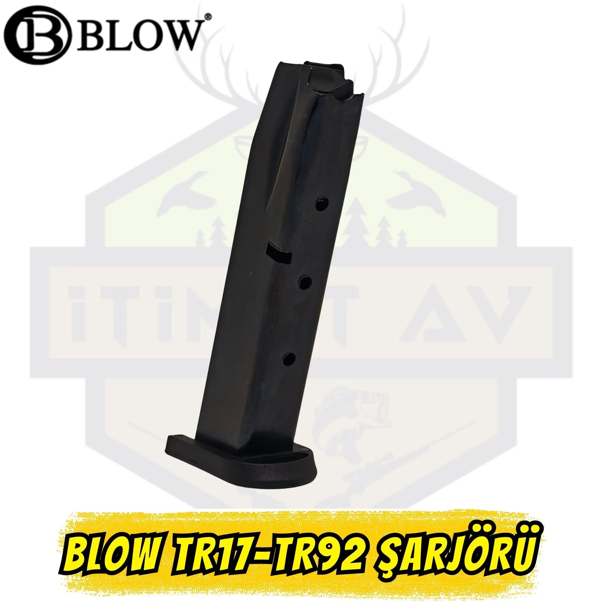 Blow TR17-TR92 Kuru Sıkı Tabanca Şarjörü - Yüksek Kapasiteli Siyah