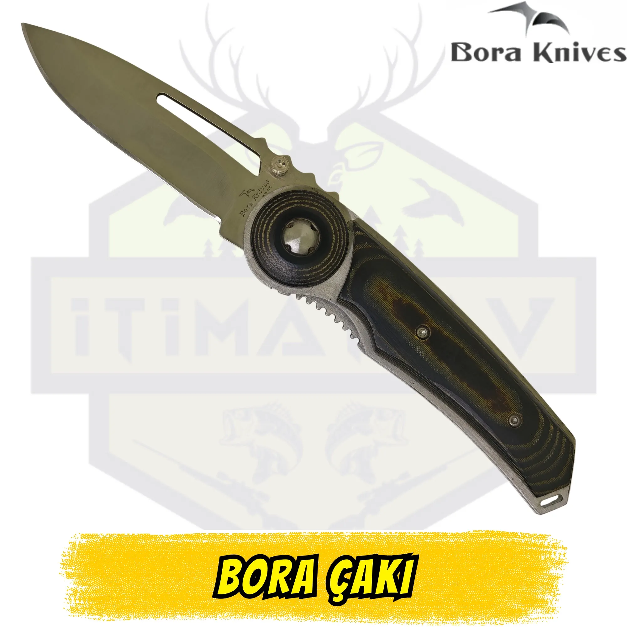 Bora Knives Çakı Mika Sap Kaliteli - Açık Uzunluk 19 cm Kapalı 11 cm