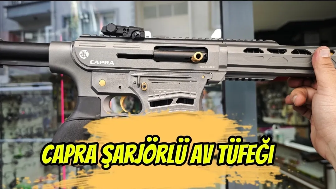 CAPRA KM-12 ŞARJÖRLÜ YARI OTOMATİK AV TÜFEĞİ FÜME SARI PARÇALI