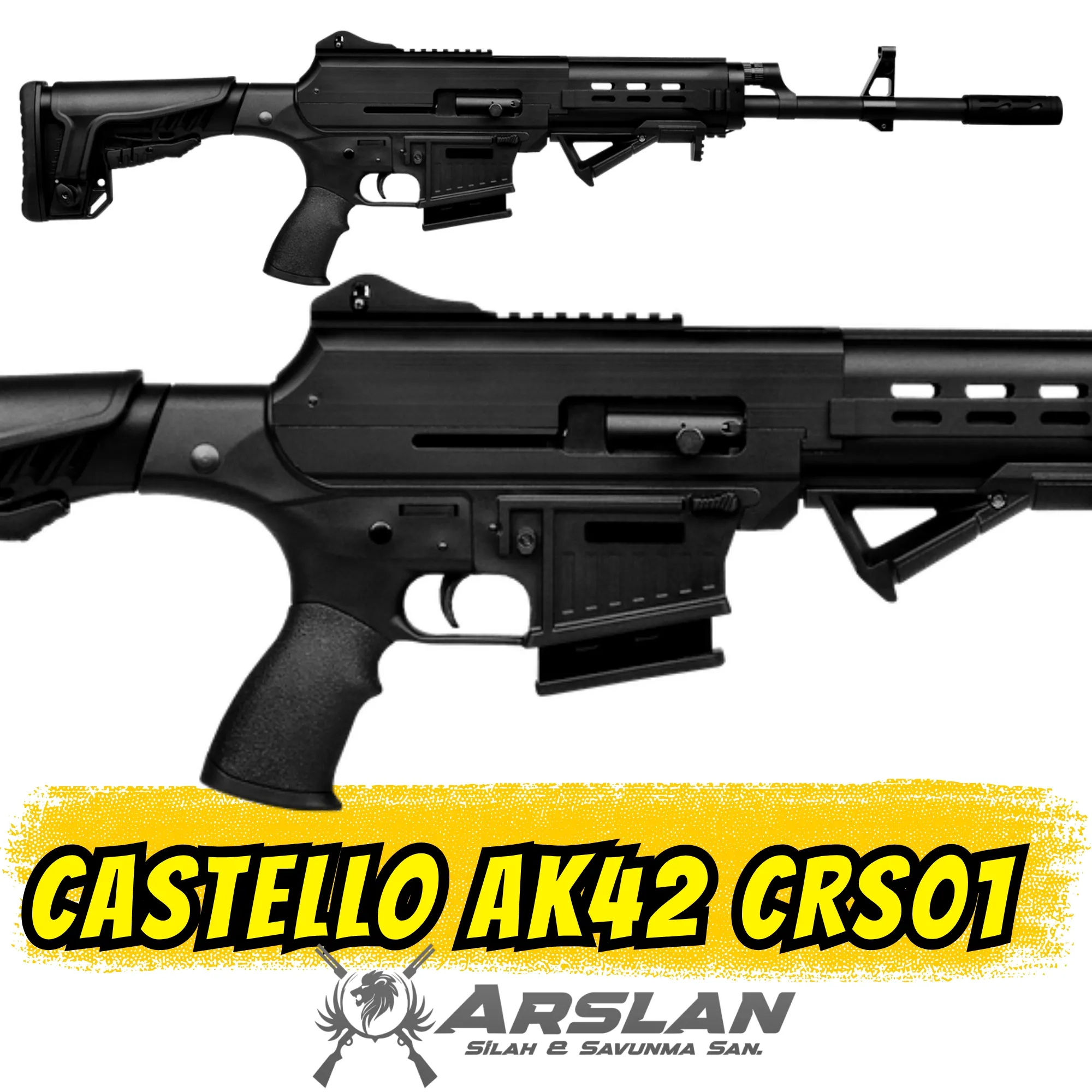 Castello AK42 Şarjörlü Av Tüfeği AK47 tipi AK47 KLONU SİYAH CR01