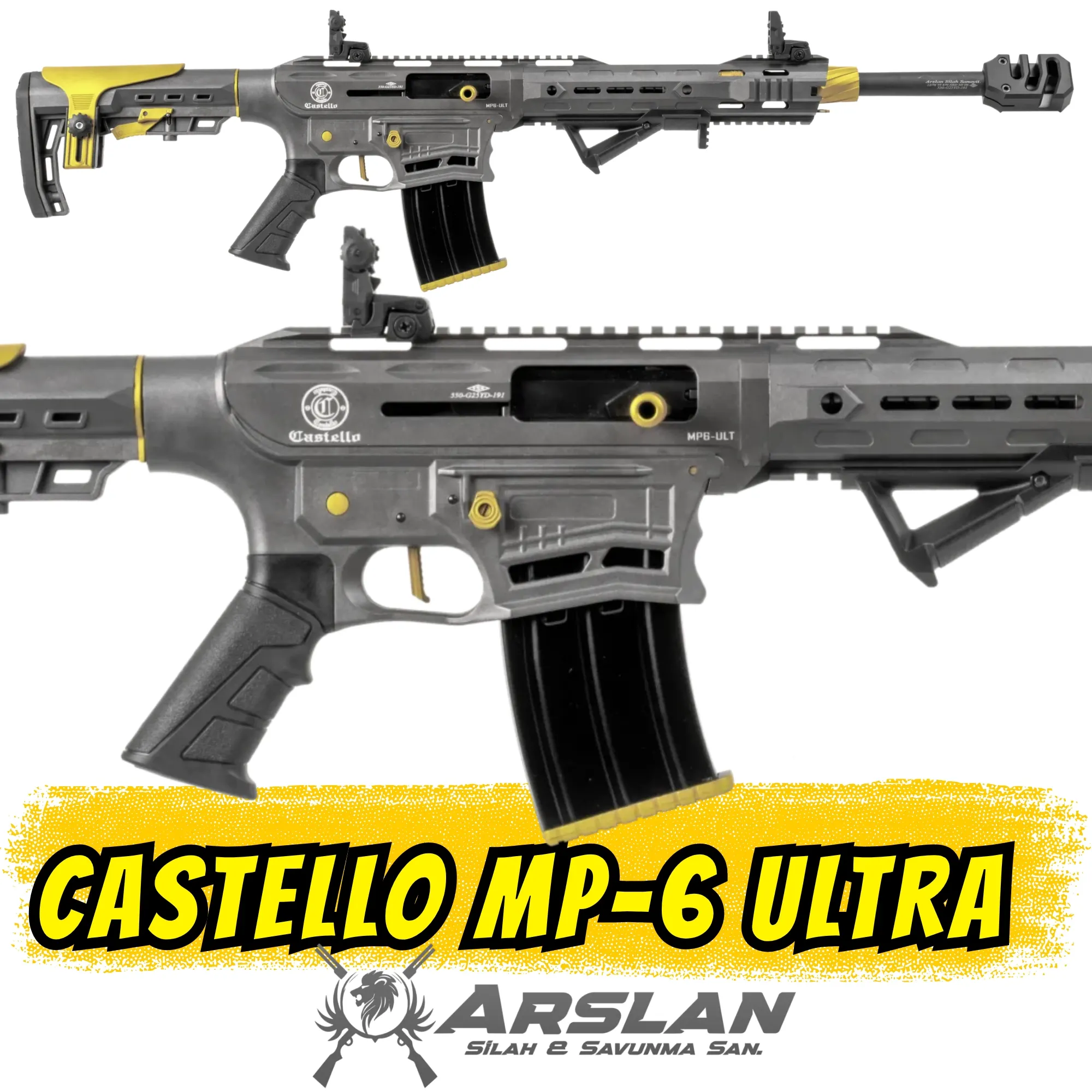 CASTELLO MP-6 ULTRA Şarjörlü Av Tüfeği FÜME SARI