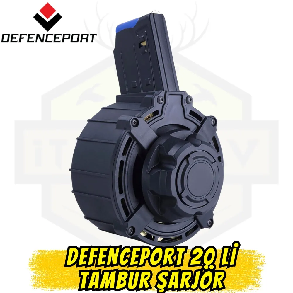 Defenceport 20 Fişek Kapasiteli Tambur Şarjör - 12 Kalibre