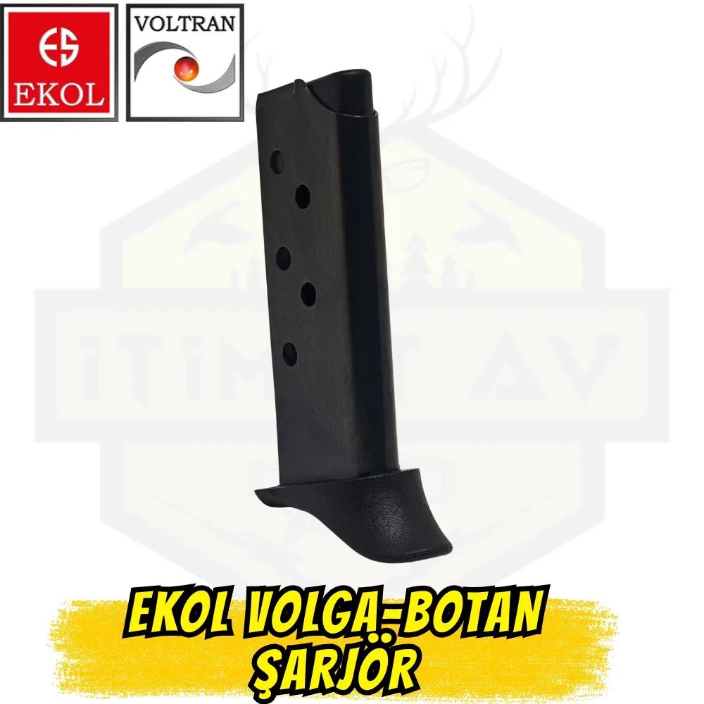 Ekol Volga / Botan Kuru Sıkı Tabanca Şarjör - Siyah (8+1 Kapasite)