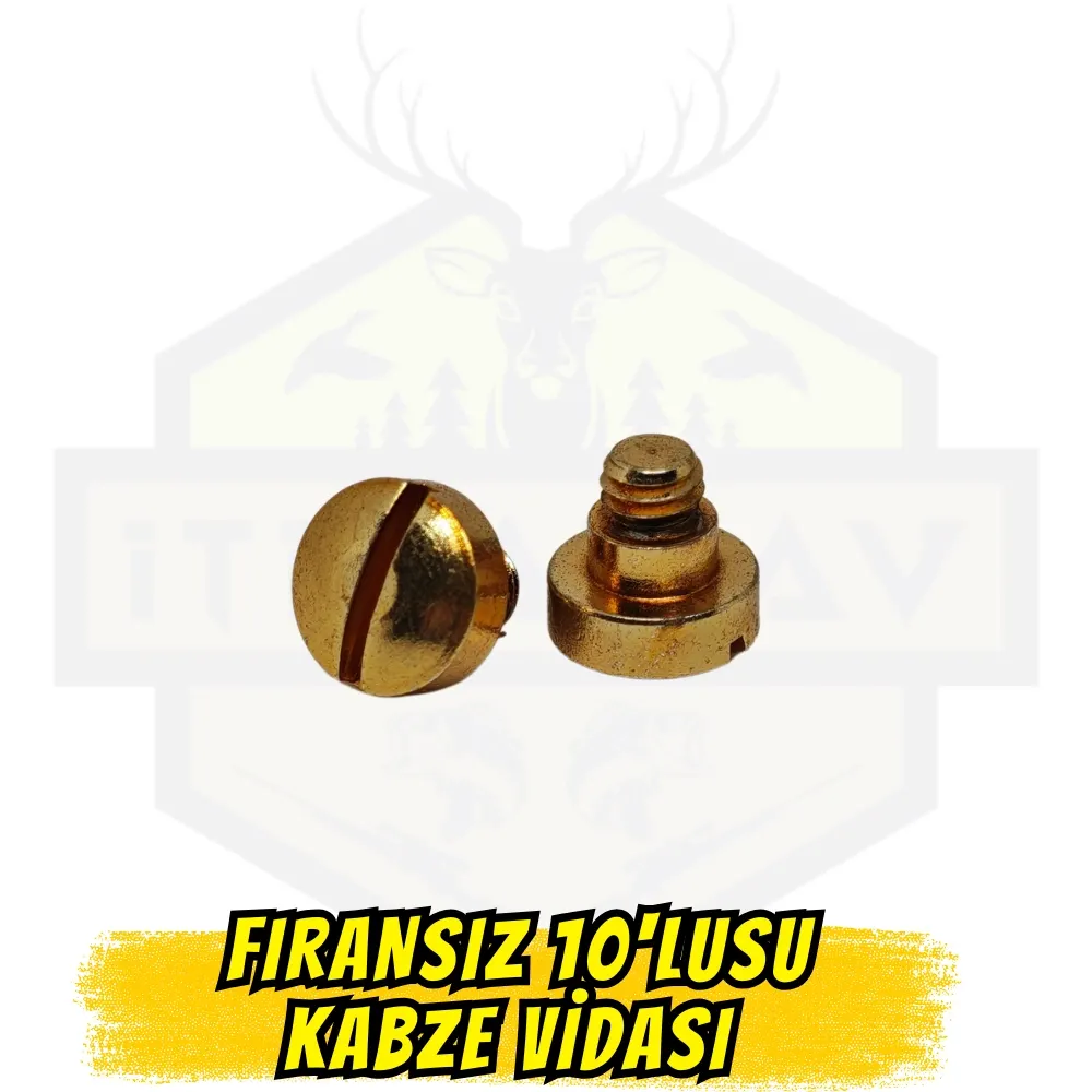 Fransız 10lusu Kabze Vidası Altın Kaplama - 2 Adet (Unique BCF66 / Le Français Uyumlu)