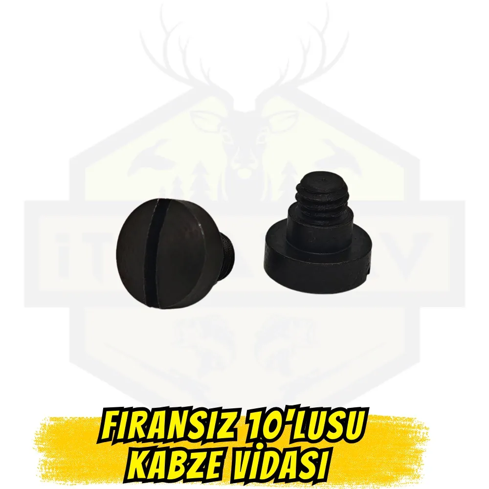 Fransız 10lusu Kabze Vidası Siyah - 2 Adet (Unique BCF66 / Le Français Uyumlu)