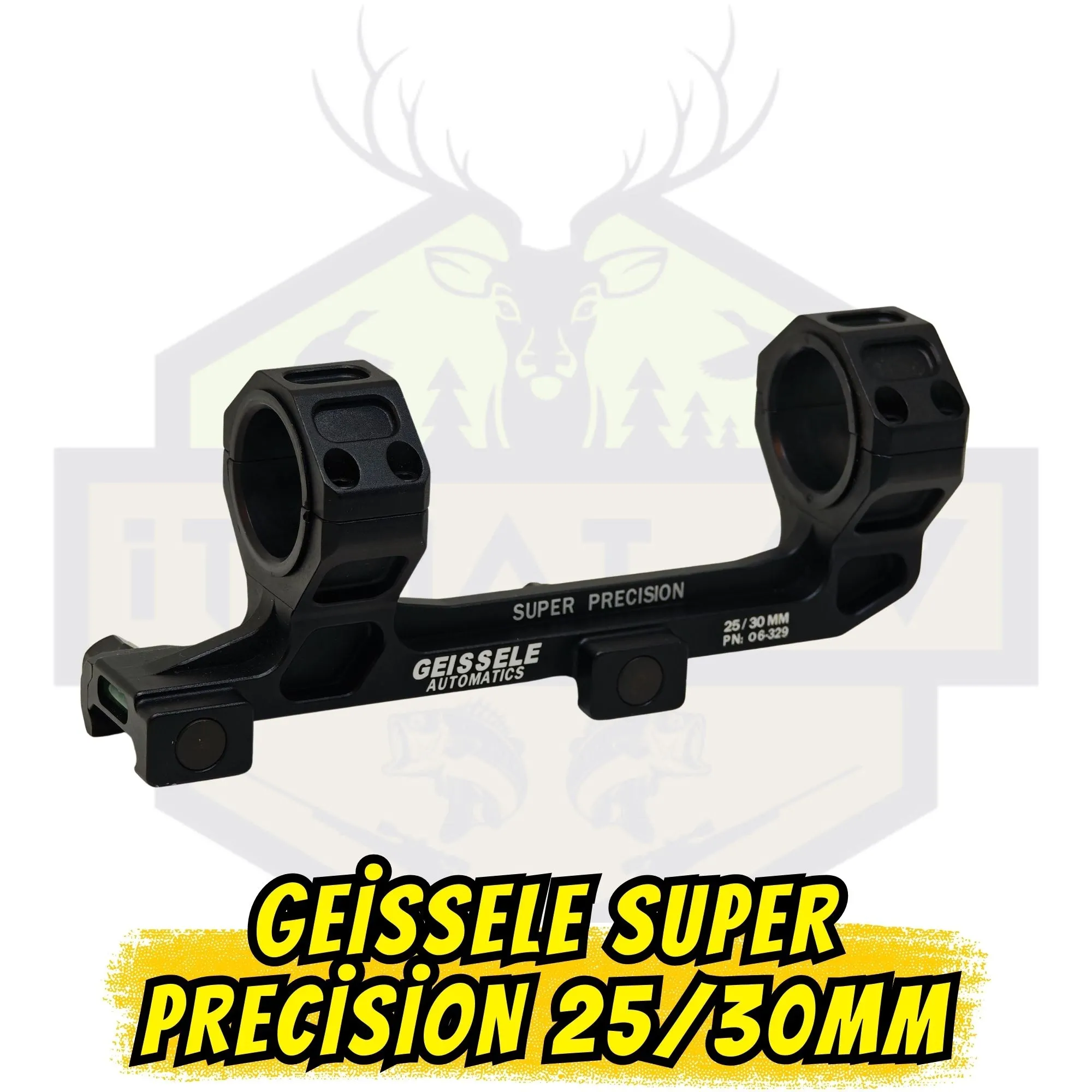 Geissele Super Precision AR-15 Dürbün Montaj Ayağı - 25/30mm Siyah (SOPMOD)
