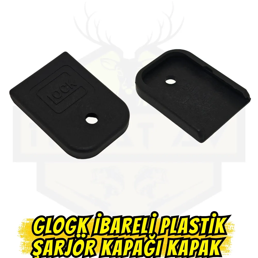 Glock İbareli Plastik Şarjör Kapağı - Standart Şarjör Alt Kapak (Orijinal Tasarım)