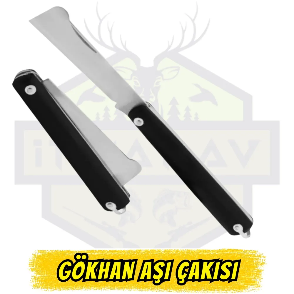 Gökhan Aşı Çakısı El Yapımı Plastik Kabze - Tam Uzunluk 20 cm Kesici 10 cm