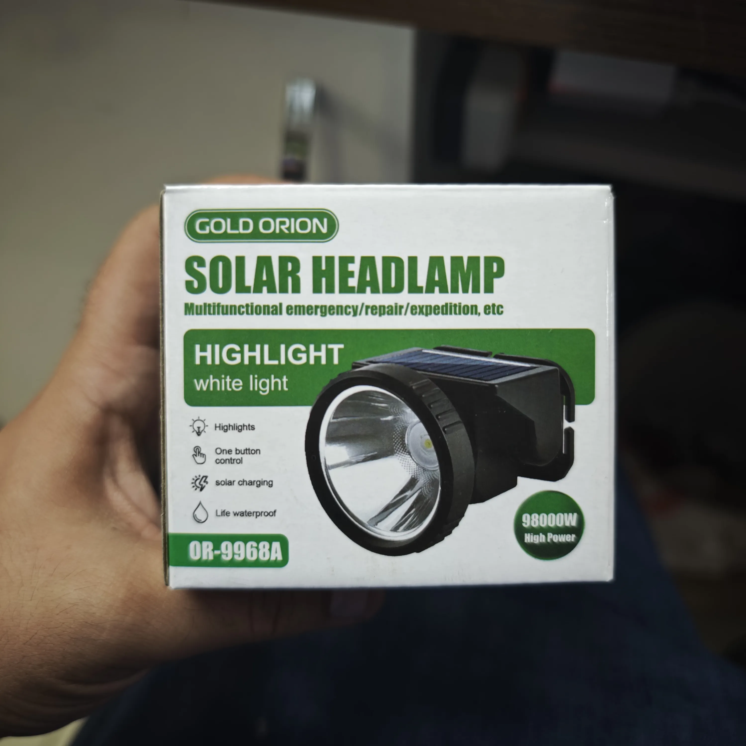 Gold Orion OR-9968A KAFA LAMBASI GÜNEŞ PANELLİ