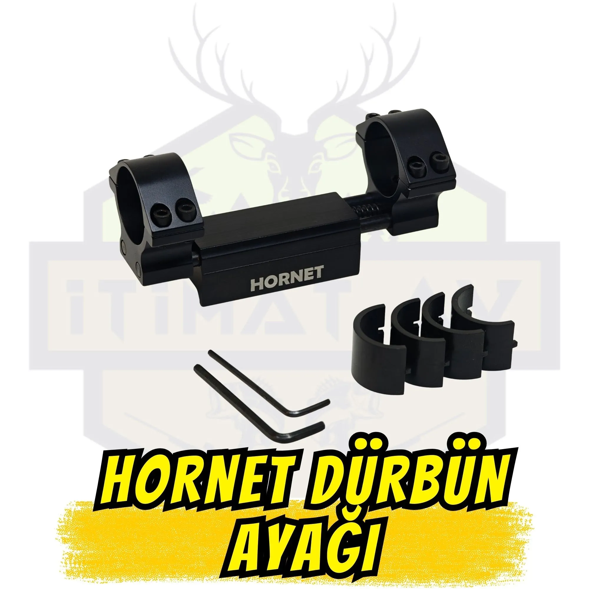 Hornet AYK011 Darbe Önleyici Yaylı Dürbün Montaj Ayağı - 22mm Tek Parça