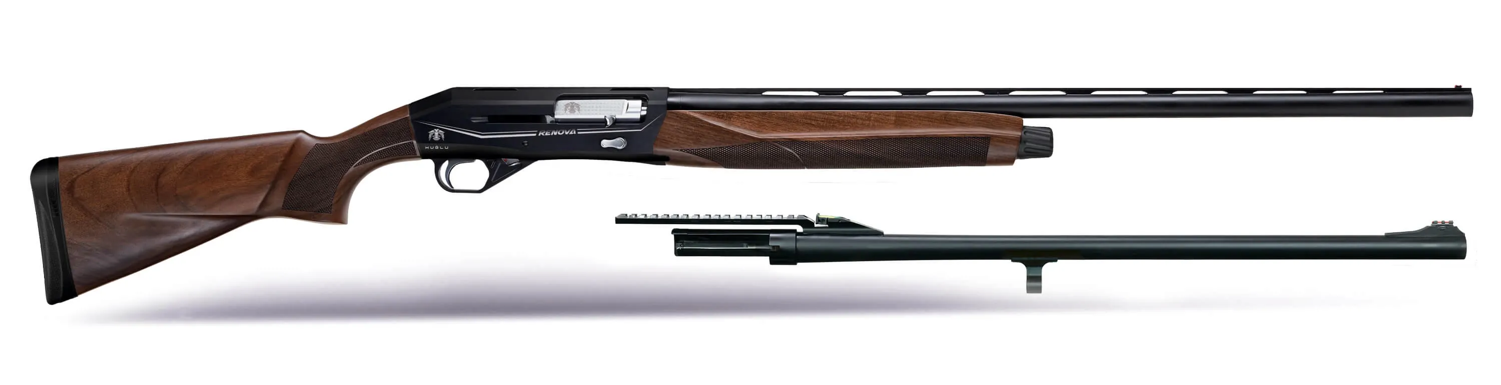 HUĞLU RENOVA CANTILEVER COMBO SLUG YARI OTOMATİK AV TÜFEĞİ SİYAH