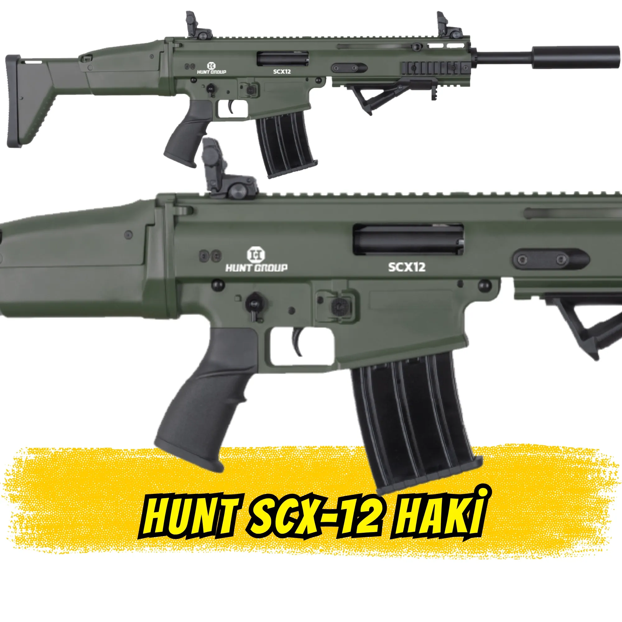 Hunt scx12 Şarjörlü Av Tüfeği scar tipi scar klonu HAKİ