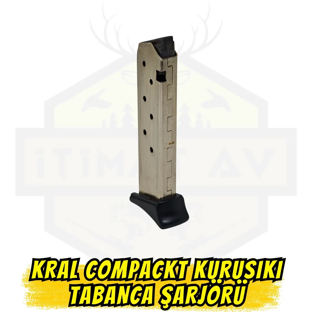 Kral Compact Kurusıkı Tabanca Şarjörü - 9mm P.A.K. (Kral Arms Uyumlu)