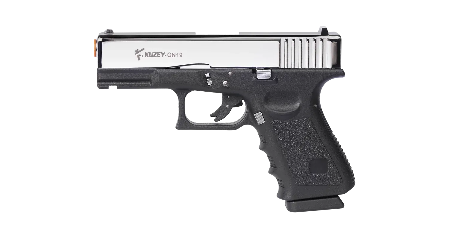 KUZEY GN19 Kurusıkı Ses Tabancası Parlak Krom