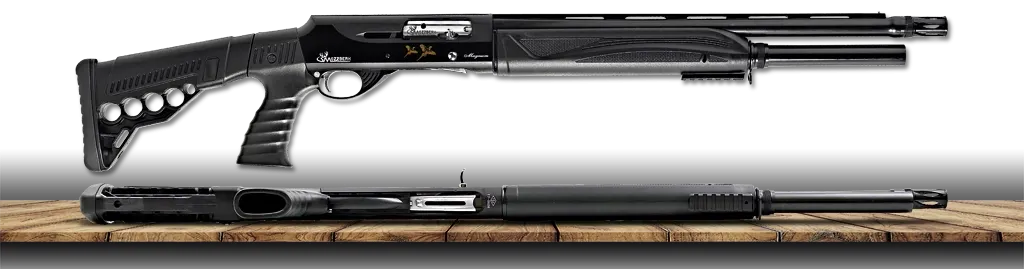 MOZZBERK A-600 / A-07 Teleskopik Yarı Otomatik Av Tüfeği SİYAH