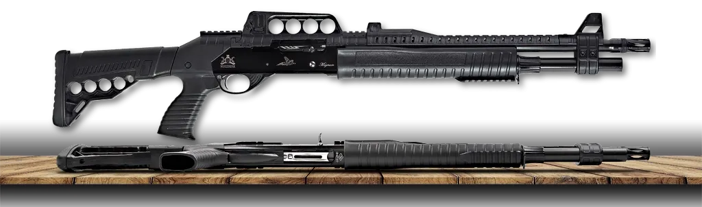 MOZZBERK A-600 / A-08 Sapı Teleskopik Yarı Otomatik Av Tüfeği SİYAH