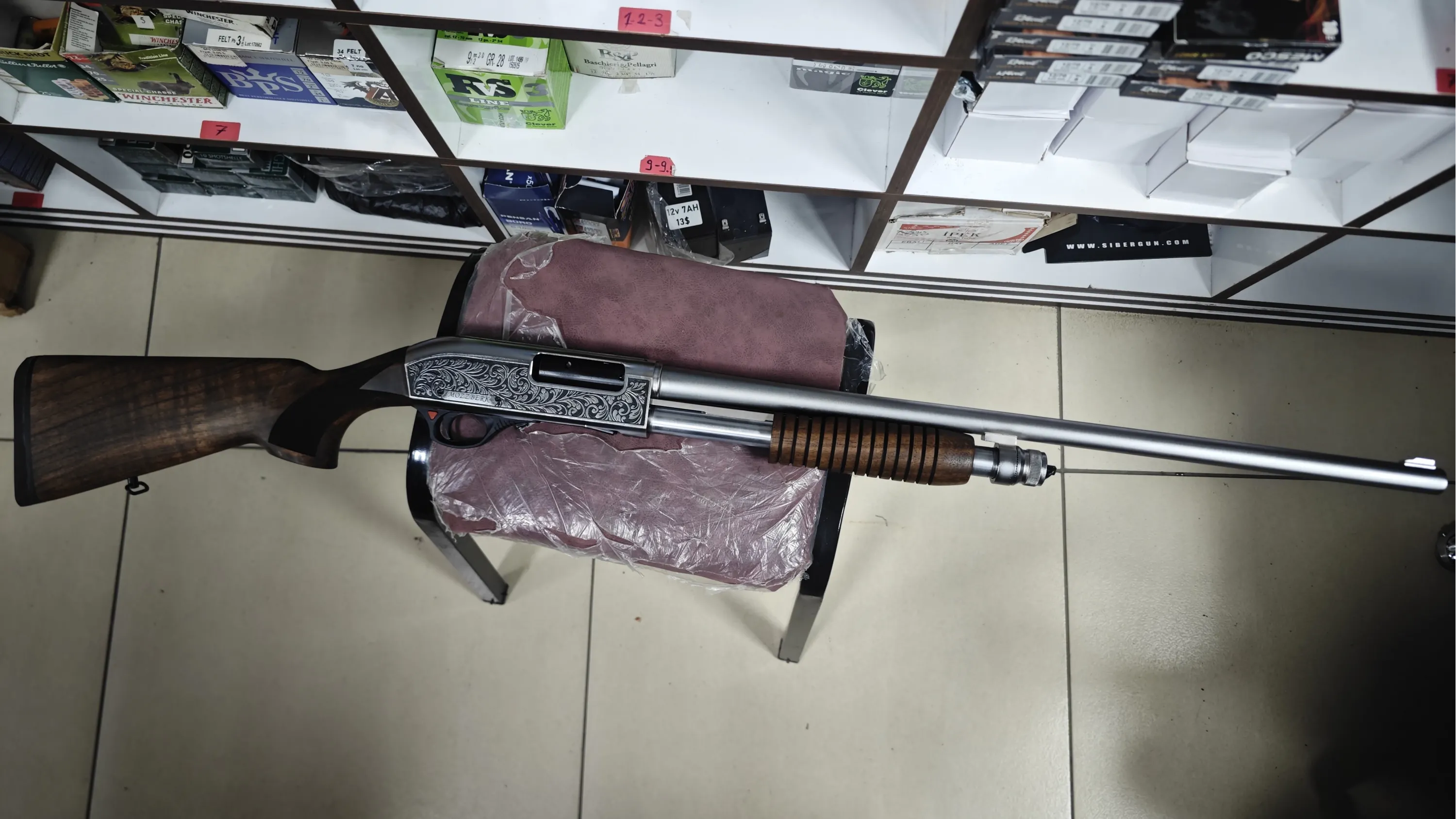 MOZZBERK B-7 Pompalı Av Tüfeği P.KROM İŞLEMELİ