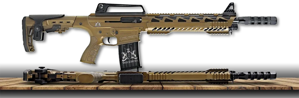MOZZBERK M-18 / M-03 Taktik Yarı Otomatik ŞARJÖRLÜ Av Tüfeği BRONZE