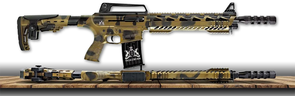 MOZZBERK M-18 / M-06 Taktik Yarı Otomatik ŞARJÖRLÜ Av Tüfeği BRONZE