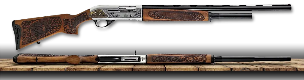 MOZZBERK N-700 / N-04 Kapaklı Yarı Otomatik Av Tüfeği P.KROM İŞLEMELİ