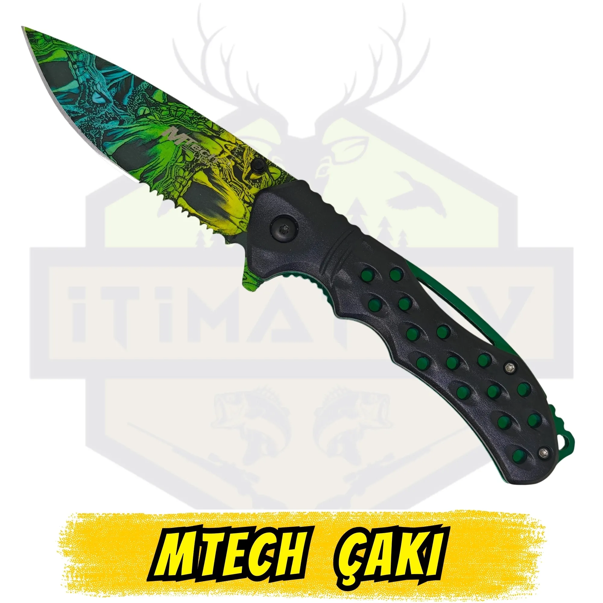 MTech Katlanır Çakı Rengarenk Dragon Figürlü - Açık Uzunluk 20 cm Kapalı 12 cm