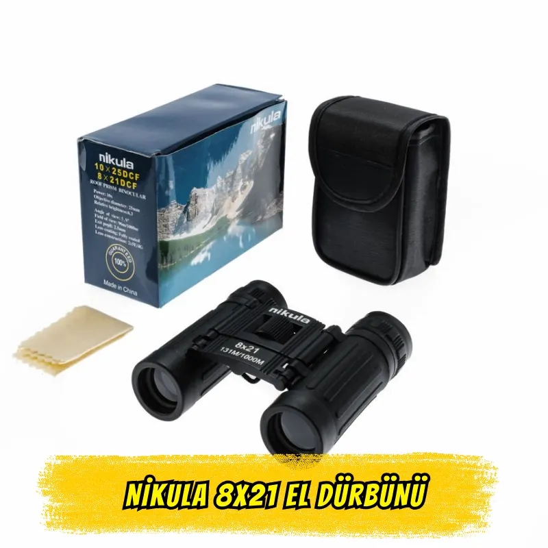 Nikula 8x21 El Dürbünü Kauçuk Kaplama