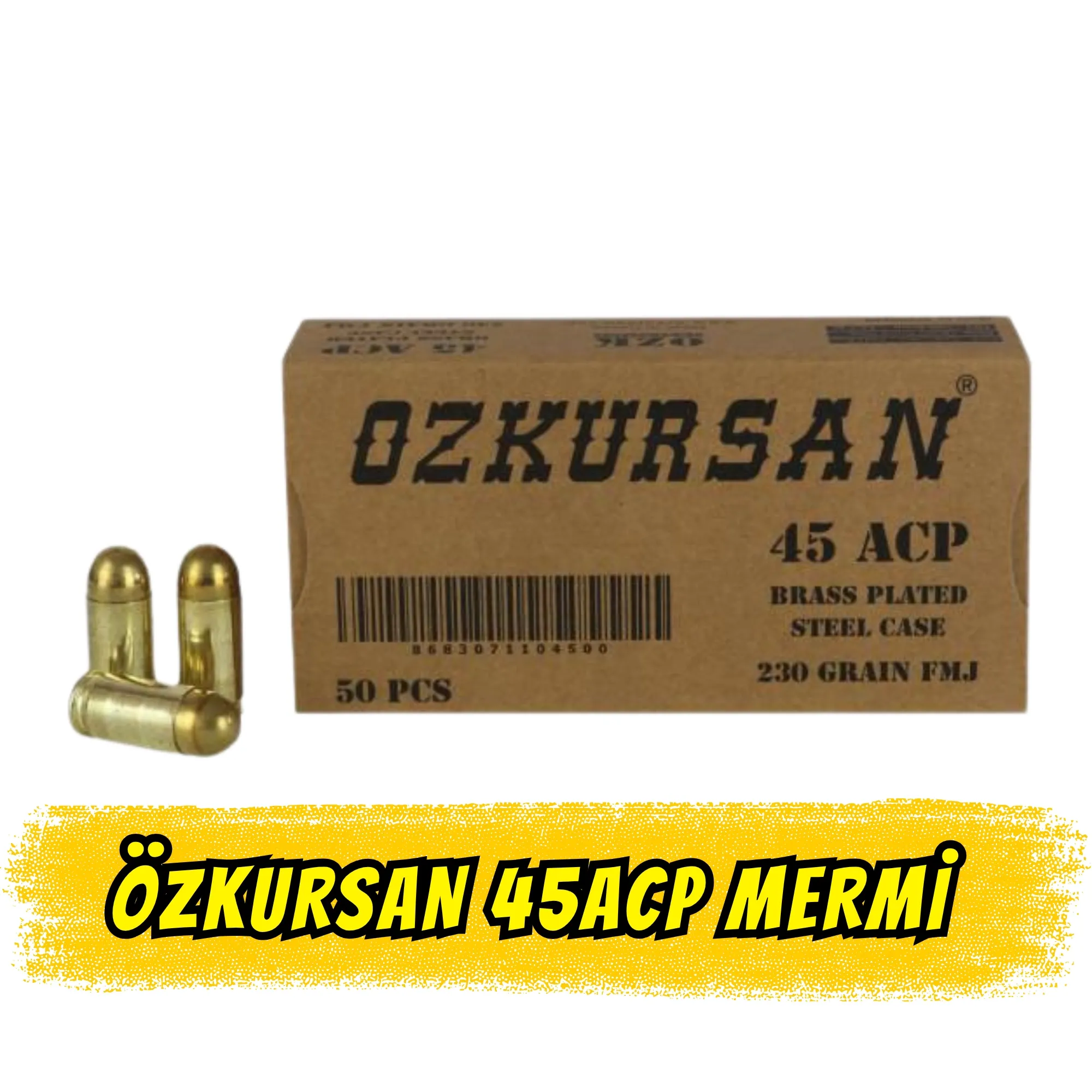 Özkursan 45Cal Tabanca Mermisi 45ACP