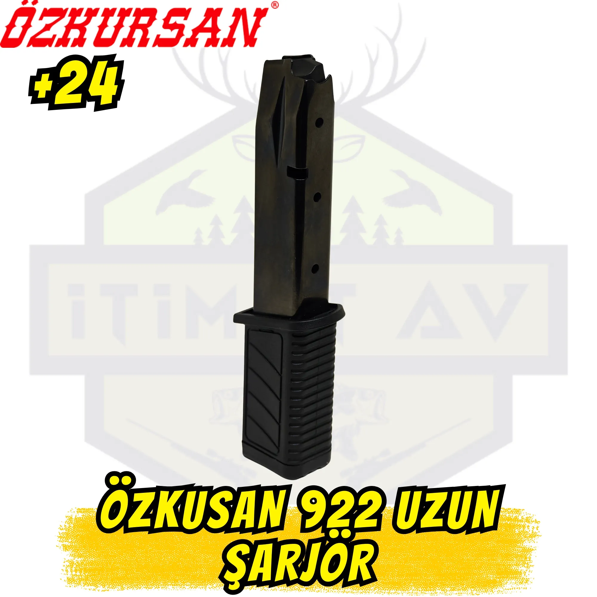 Özkursan 922 Kuru Sıkı Tabanca Uzun Şarjör - Yüksek Kapasite Siyah