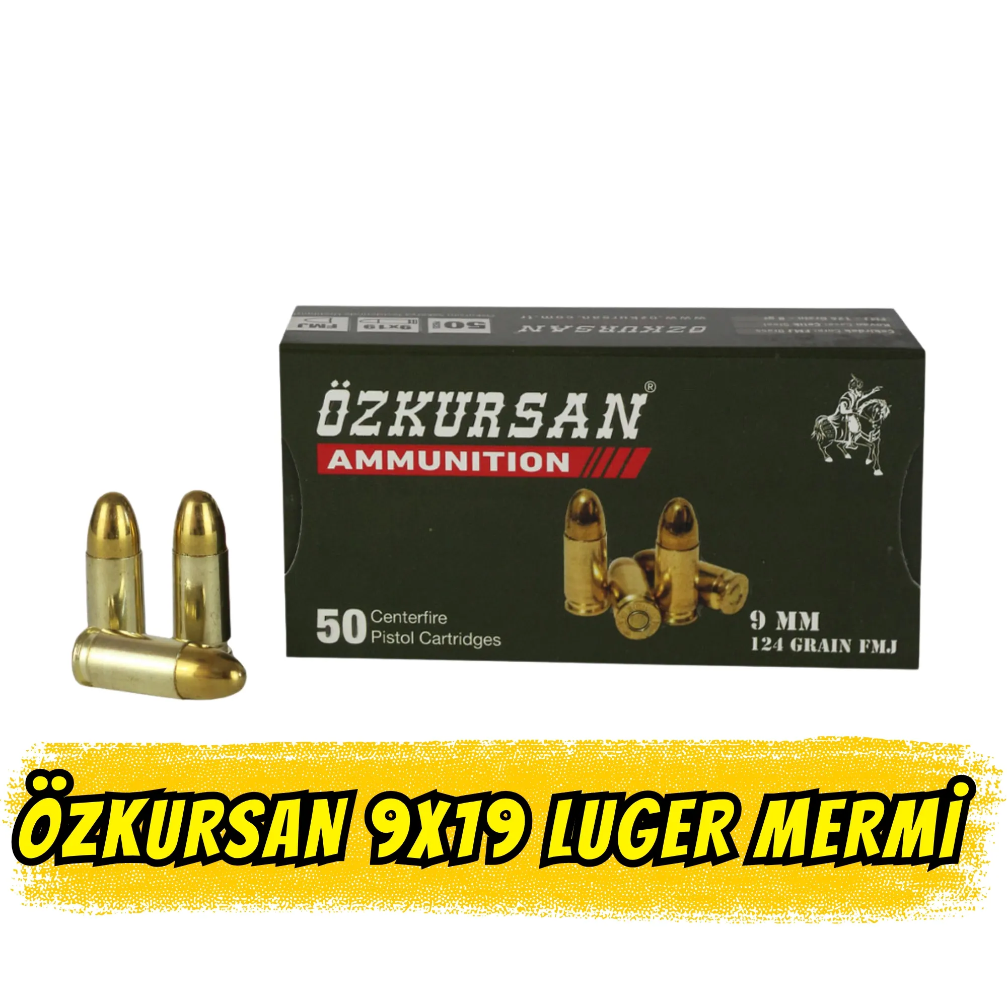 ÖZKURSAN 9MM Luger Tabanca Mermisi