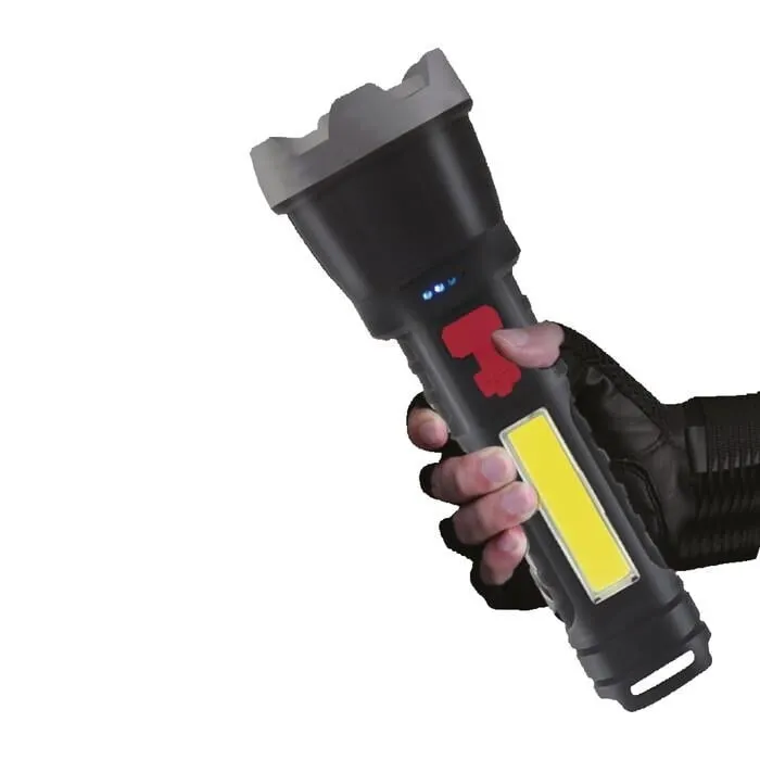 PANTHER PT-6106 600 Lümen 3 Watt Led + Cob Led USB Şarjlı El Feneri