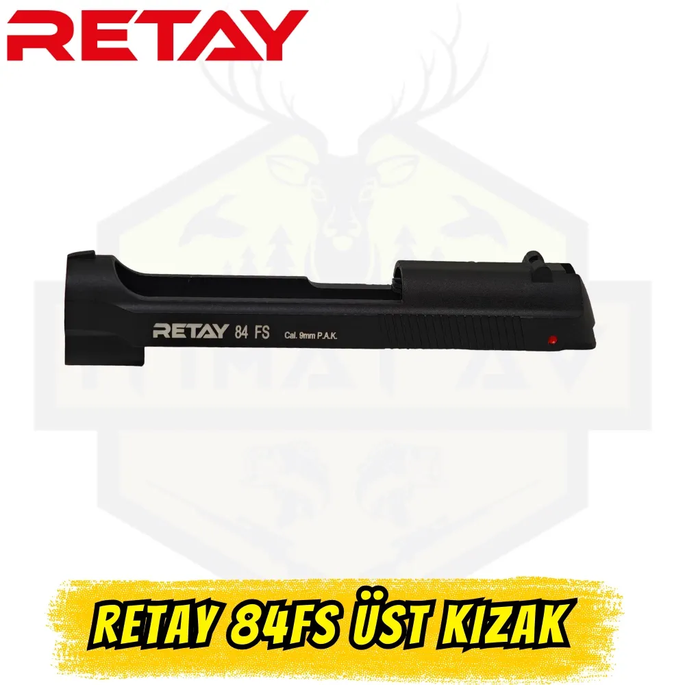 Retay 84FS Üst Kızak Yedek Parça (Orijinal Siyah - Beretta Uyumlu)