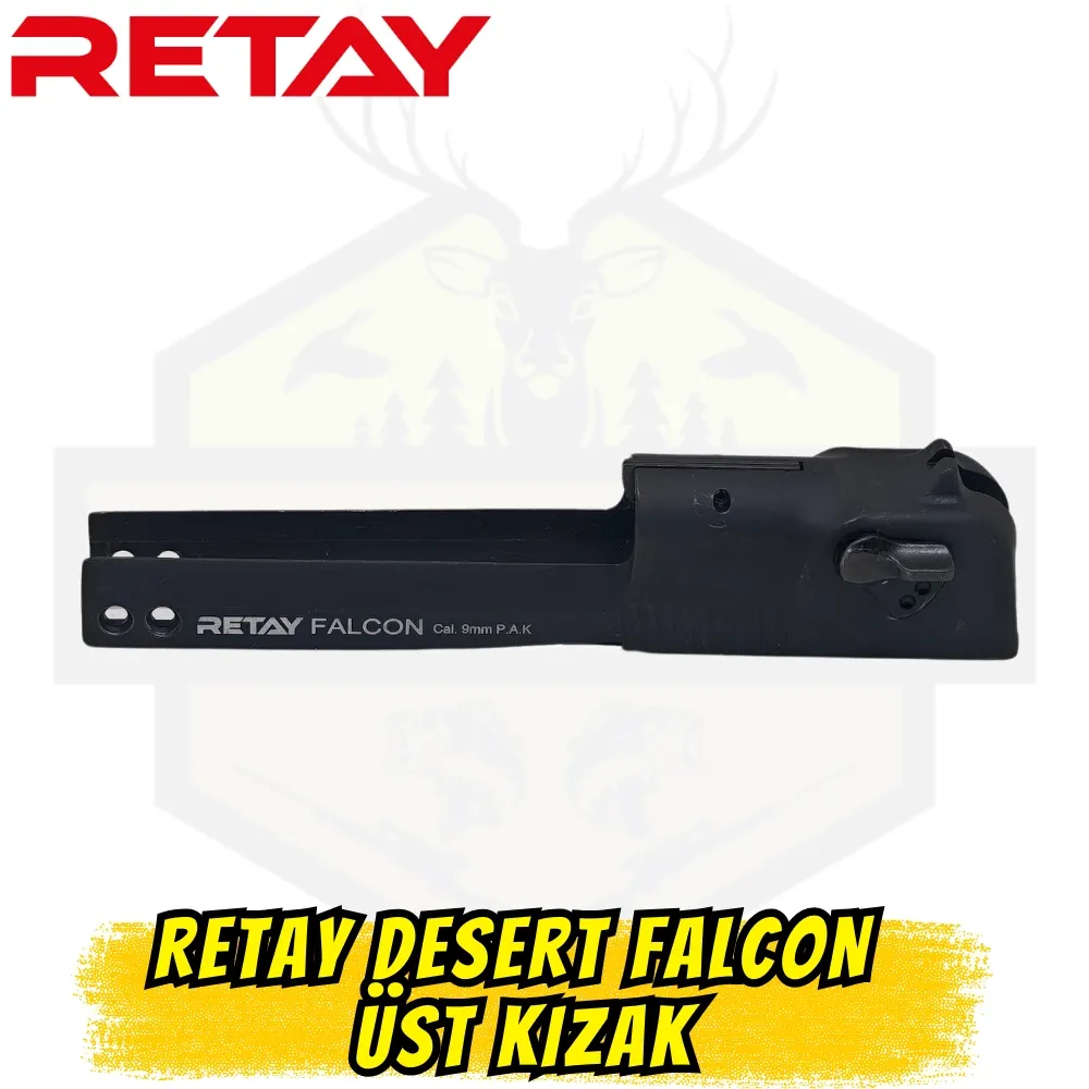 Retay Desert Falcon Kurusıkı Tabanca Üst Kızak (Sürgü) - Siyah