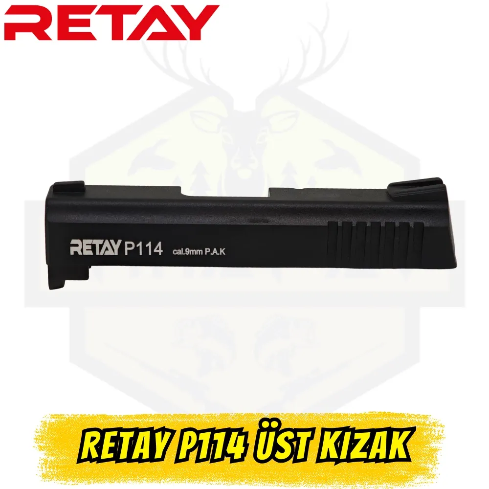 Retay P114 Kurusıkı Tabanca Üst Kızak (Sürgü) - Siyah