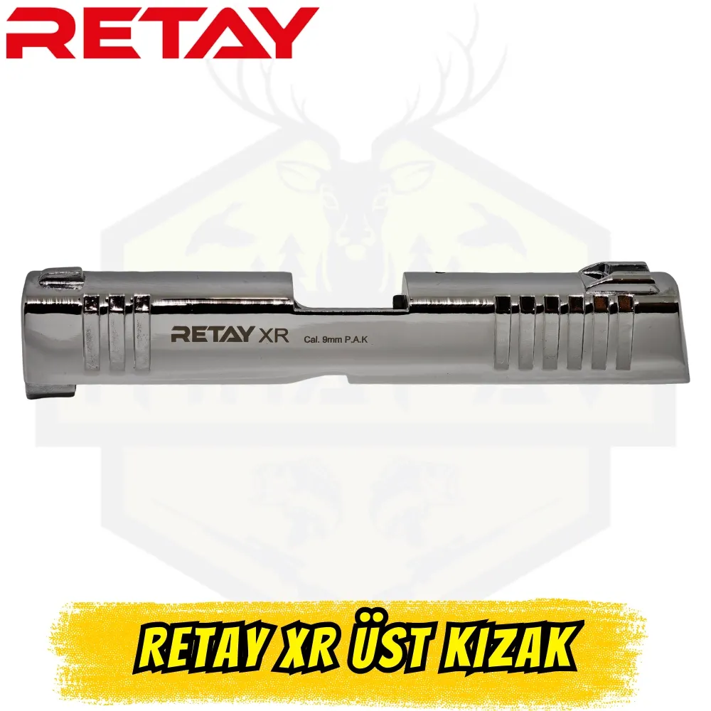 Retay XR Kurusıkı Tabanca Üst Kızak (Sürgü) - Parlak Krom