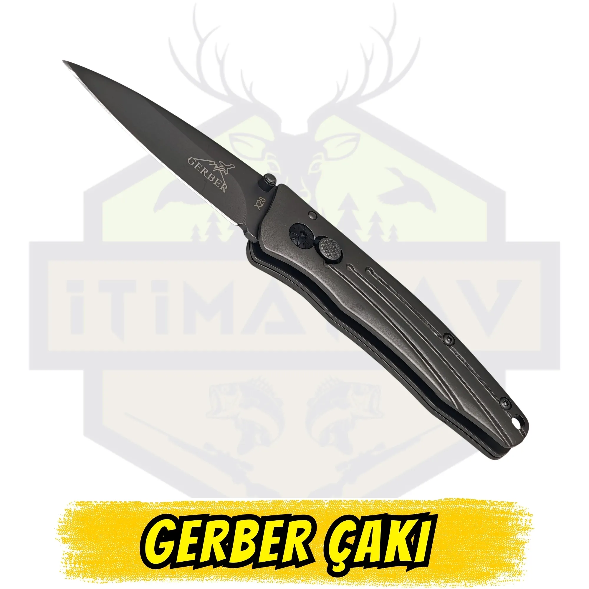 Gerber İmitasyon Çakı Metal Sap - Açık Uzunluk 16 cm Kapalı 9.5 cm