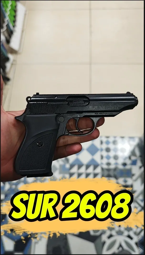 SUR 2608 Kurusıkı Ses Tabancası SİYAH