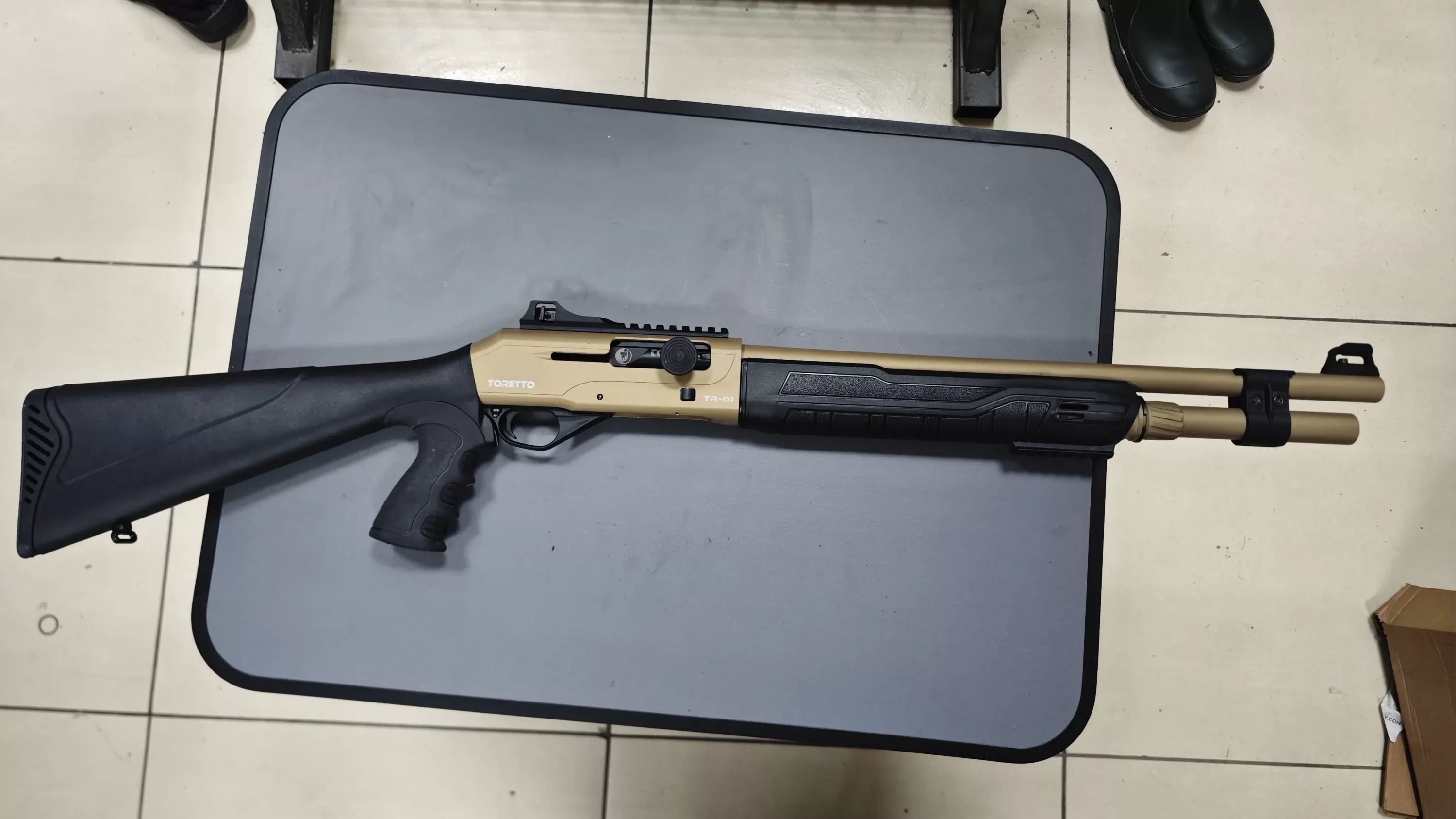 Toretto  Sabit Taktical Dipiçik Bronz Yarı Otomatik Av Tüfeği