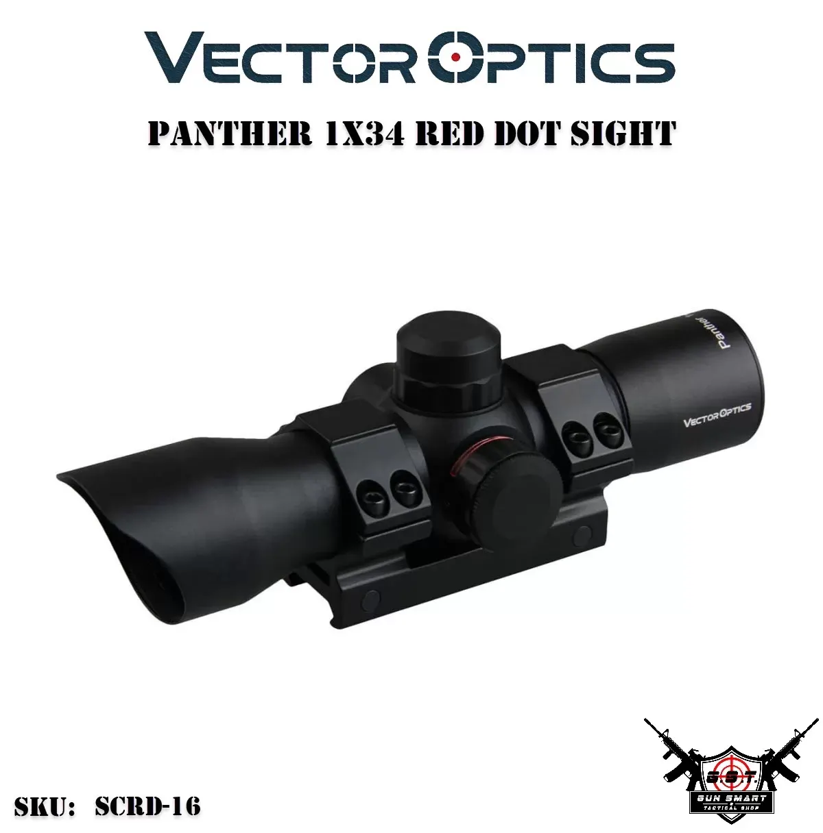 Vector Optics Panther 1x34 Yeşil Kırmızı Nokta Dürbünü