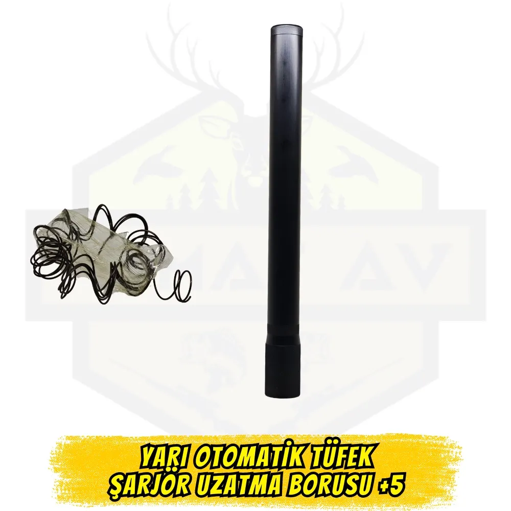 Yarı Otomatik Tüfek Şarjör Uzatma Borusu +5 Kapasite - 12 Kalibre
