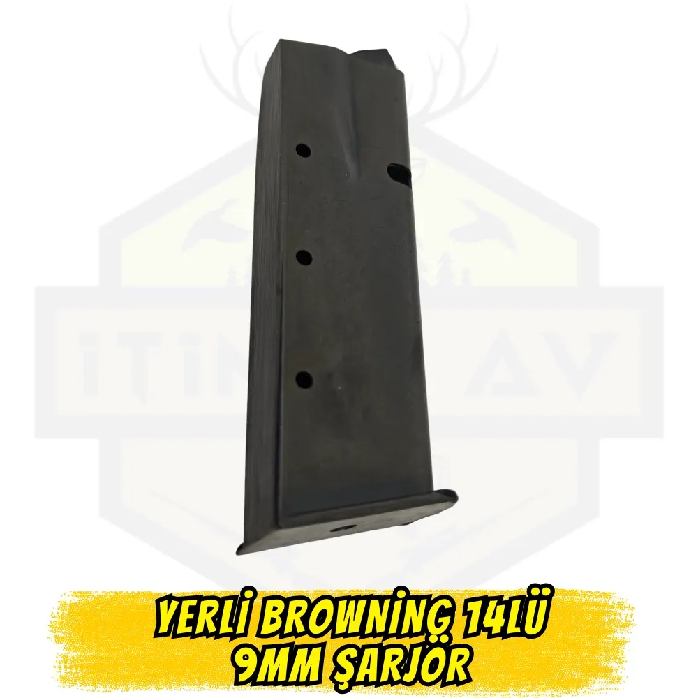 Yerli Browning Hi-Power (14lü) 9mm Tabanca Şarjörü (13 Fişek Kapasiteli)