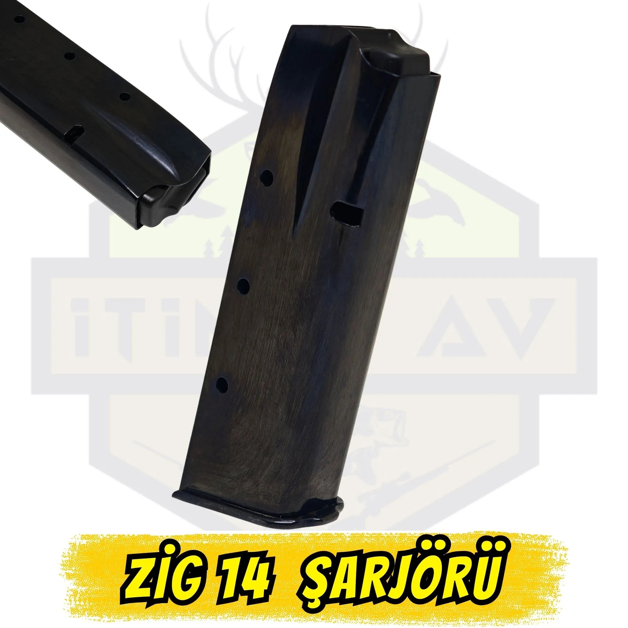 Zig 14 Tabanca Şarjörü 110mm Yükseklik 32mm Kalınlık