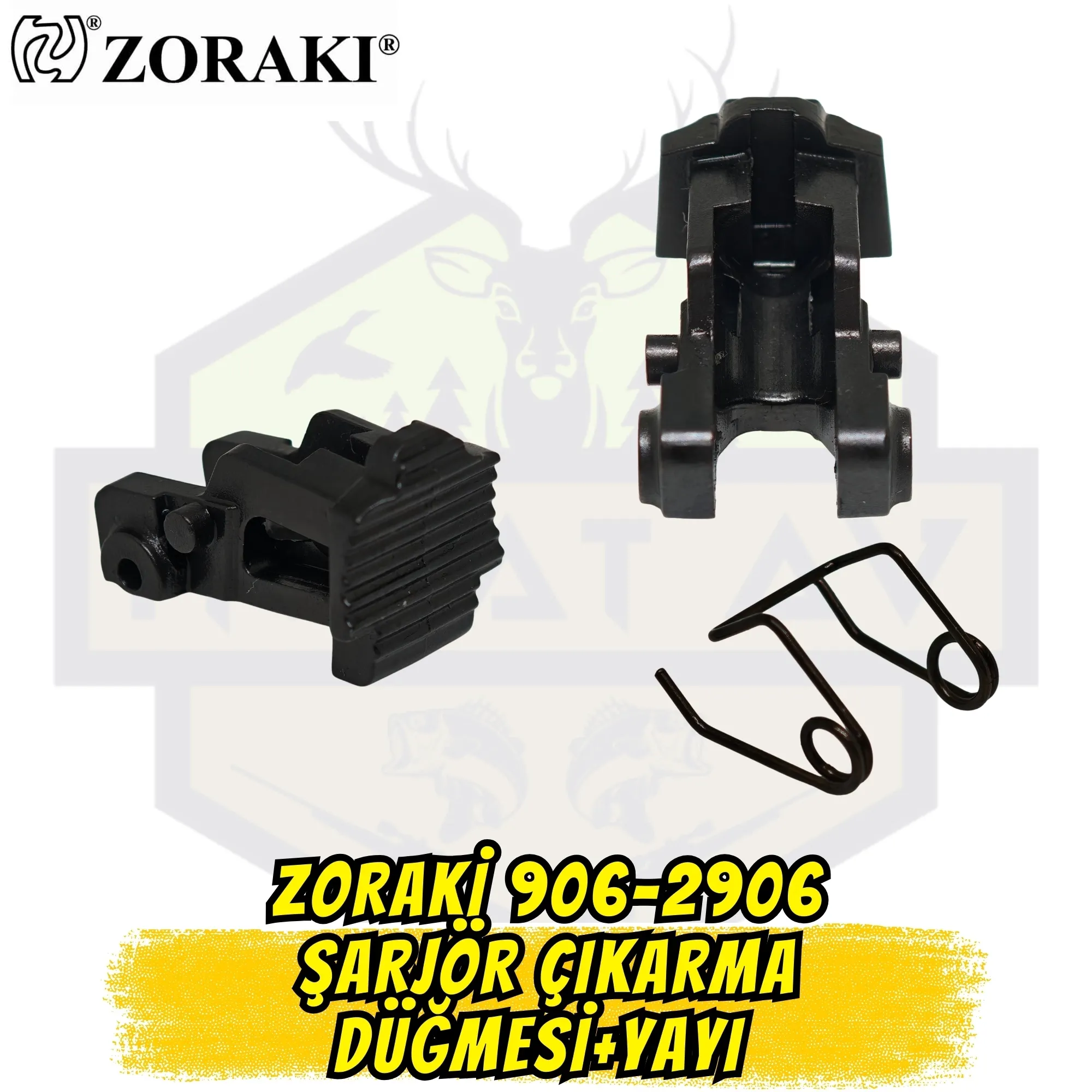 Zoraki 906-2906 Modelleri İçin Şarjör Çıkarma Düğmesi ve Yayı Takımı