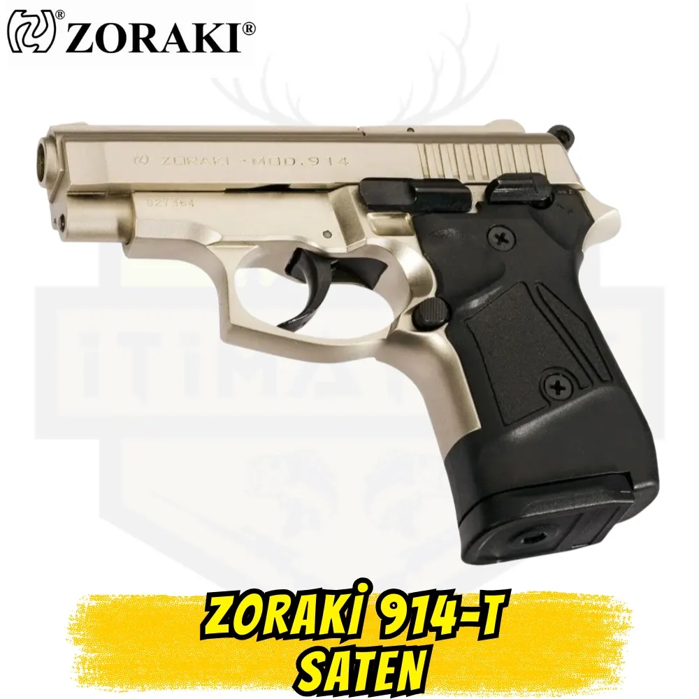 Zoraki 914 Kuru Sıkı Tabanca - Saten Renk Kaplama