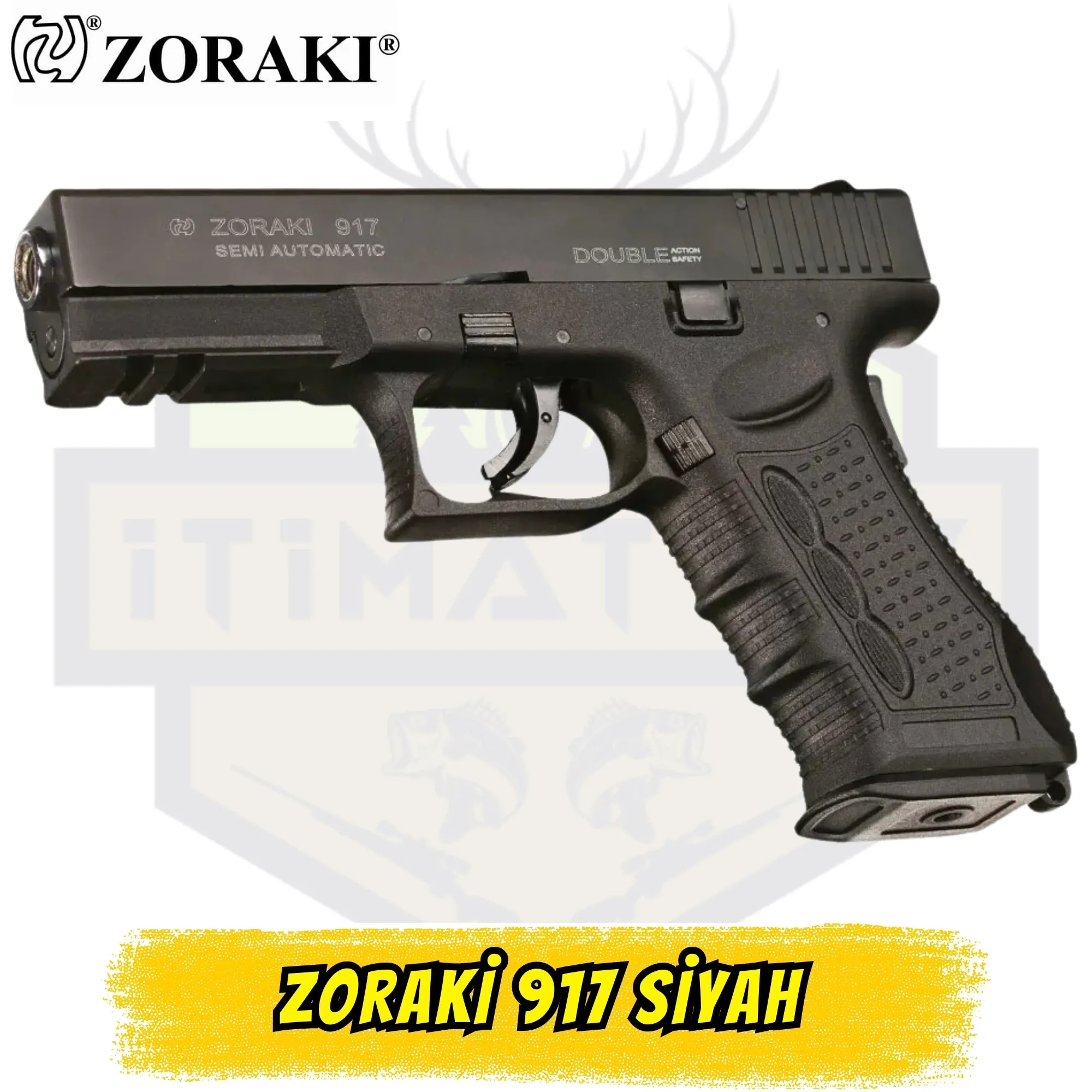 ZORAKİ 917 Kurusıkı Ses Tabancası SİYAH