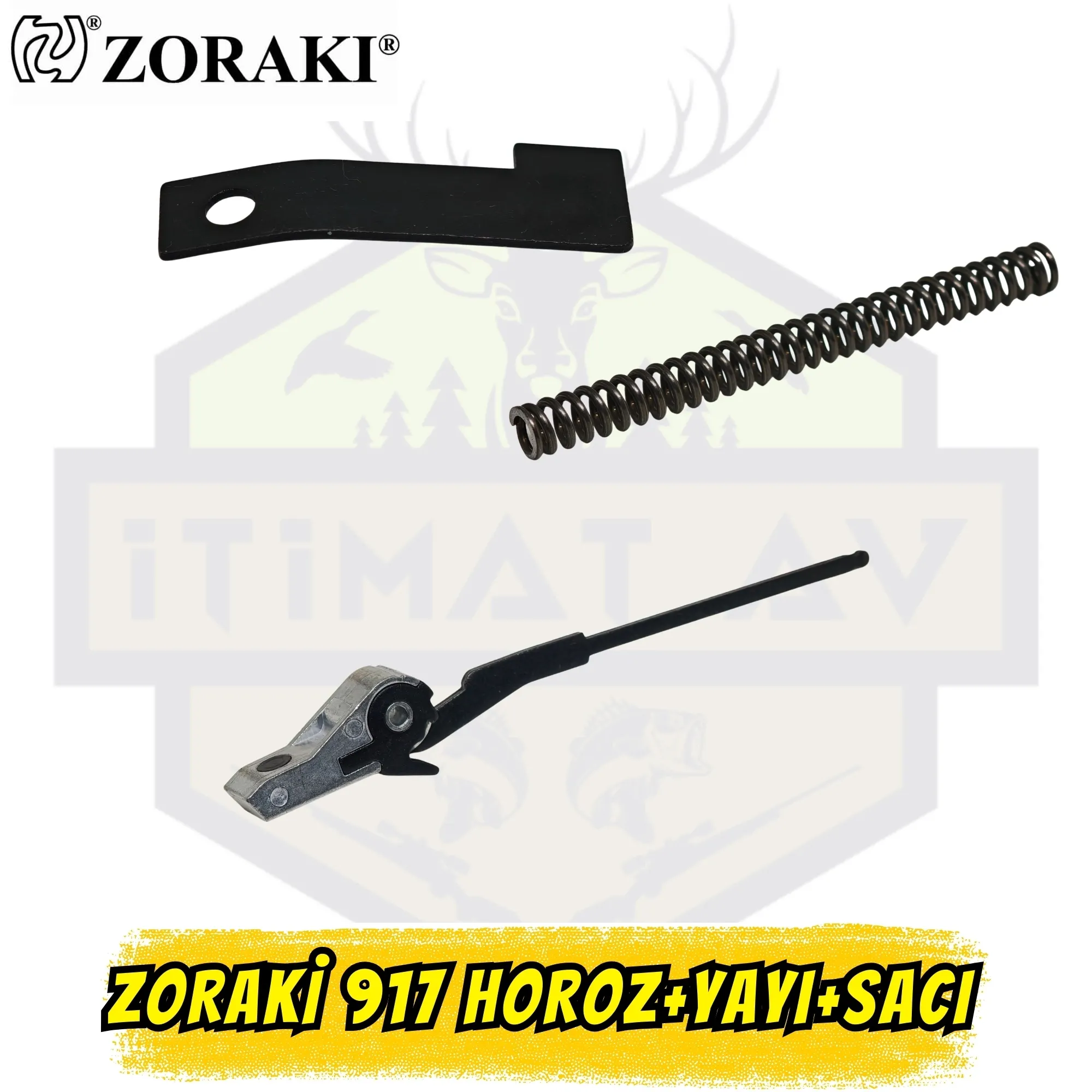 Zoraki 917 Modelleri İçin Horoz, Yayı ve Sacı Takımı