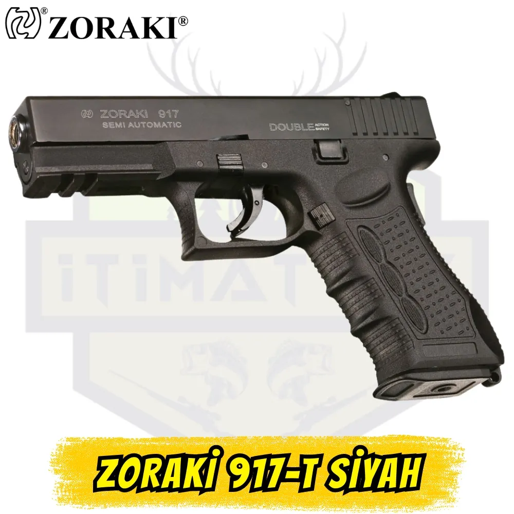 Zoraki 917-T Kurusıkı Ses Tabancası - Siyah (Taktik Tasarım)